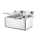 Hendi Fritteuse Kitchen Line 2x 8 Liter - Edelstahl,...