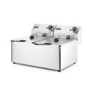 Hendi Fritteuse Kitchen Line 2x 8 Liter - Edelstahl, Tischgerät