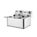 Hendi Profi Fritteuse 2x4 Liter - mit Kaltzone,...