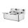 Doppelfritteuse Kitchen Line 2x 6 Liter - Edelstahl, 230 V