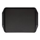 Cambro Polypropylen Fastfood Serviertablett mit Griffen schwarz 43x30cm