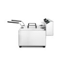 Profi Line Doppelfritteuse 2x8L – Hendi Elektro Tischfritteuse, 230V