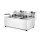 Profi Line Doppelfritteuse 2x8L – Hendi Elektro Tischfritteuse, 230V