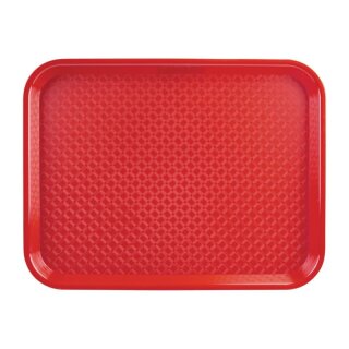 Olympia Kristallon Polypropylen Schnellimbisstablett Rot Klein 345mm