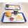 Olympia Kristallon Fast-Food-Tablett blau 34,5 x 26,5cm