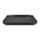 Olympia Kristallon Polypropylen Fast Food Tablett Schwarz Klein 345mm