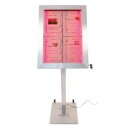 Securit Edelstahl Farbige LED 4XA4 Anzeige mit Mast und...