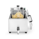 Hendi Elektro Fritteuse 8 Liter - Tischgerät mit Ablasshahn, 3,5 kW 230V