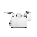 Elektro Fritteuse 16 Liter - 2 Becken, Tischmodell, 230 V