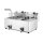 Elektro Fritteuse 16 Liter - 2 Becken, Tischmodell, 230 V