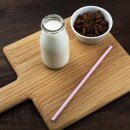 Fiesta Compostable kompostierbare Papierstrohhalme rosa...