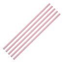 Fiesta Compostable kompostierbare Papierstrohhalme rosa (250 Stück)