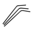 Fiesta Compostable kompostierbare flexible Papierstrohhalme schwarz (250 Stück)