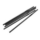 Fiesta Compostable kompostierbare flexible Papierstrohhalme schwarz (250 Stück)