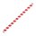 Fiesta Compostable Smoothie-Trinkhalm Papier rot gestreift 21cm