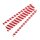 Fiesta Compostable Smoothie-Trinkhalm Papier rot gestreift 21cm
