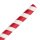 Fiesta Compostable Smoothie-Trinkhalm Papier rot gestreift 21cm
