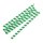 Fiesta Compostable Smoothie-Trinkhalm Papier grün gestreift 21cm