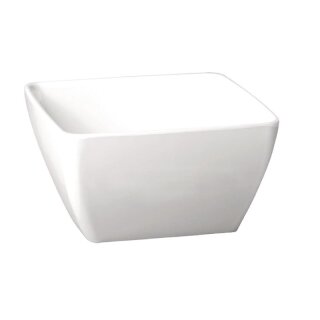 APS Pure quadratische Melaminschale weiß 12,5cm