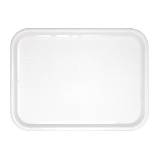 Olympia Kristallon Polypropylen Fast Food Tablett Weiß Klein 345mm