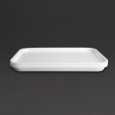 Olympia Kristallon Polypropylen Fast Food Tablett Weiß Klein 345mm