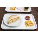 Olympia Kristallon Polypropylen Fast Food Tablett Weiß Klein 345mm