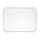Olympia Kristallon Polypropylen Fast Food Tablett Weiß Klein 345mm