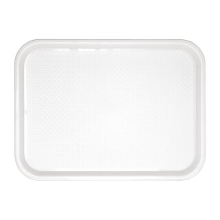Olympia Kristallon Polypropylen Fast Food Tablett Weiß Groß 450mm