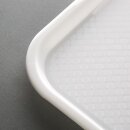 Olympia Kristallon Polypropylen Fast Food Tablett Weiß Groß 450mm