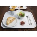 Olympia Kristallon Polypropylen Fast Food Tablett Weiß Groß 450mm