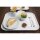 Olympia Kristallon Polypropylen Fast Food Tablett Weiß Groß 450mm