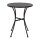Bolero Schwarzer Stahlmuster Runder Bistro-Tisch Schwarz 600mm