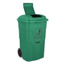 Jantex 120Ltr Mülltonne mit Fußpedal Grün