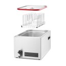 Hendi Sous-Vide Gerät 1/1 GN - mit Ablasshahn, 35° bis 90°C, aus Edelstahl