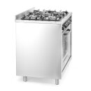 Hendi Gasherd Kcp 96V - 5 Brenner Mit Elektroofen  Gn 1/1