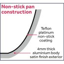 Vogue Aluminium Antihaft Teflon Platinum Plus Saute-Pfanne 24cm