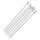 Fiesta kompostierbarer Papierlöffelstrohhalm Weiß 210x8mm (250 Stück)