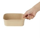 Fiesta Recycelbare quadratische Behälterböden 1200ml (300 Stück)