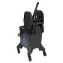 Jantex 20Ltr hoher Mopp-Eimer mit Wringer - Blaues Muster