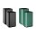 Bolero Quadratischer Abfalleimer Titanium Schwarz 10Ltr