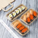 Fiesta recycelbare PET-Deckel für Nr. 3 Sushi-Schalen (300 Stück)