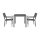 Bolero Valletta Grau Geschlitzter Outdoor Tisch 780mm