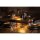 Olympia Siena Tischlampe Rundkupel Schwarz 200mm