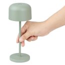 Olympia Siena Tischlampe Runde Kuppel Salbei 200mm