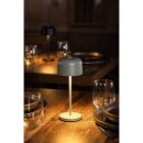 Olympia Siena Tischlampe Runde Kuppel Salbei 200mm