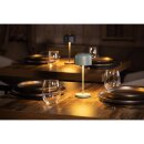 Olympia Siena Tischlampe Runde Kuppel Salbei 200mm