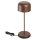 Olympia Siena Tischlampe Runde Kuppel Kastanie 300mm