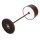 Olympia Siena Tischlampe Runde Kuppel Kastanie 300mm