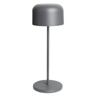 Olympia Siena Tischlampe Runder Dom Grau 300mm