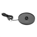 Olympia Siena Tischlampe Runder Dom Grau 300mm